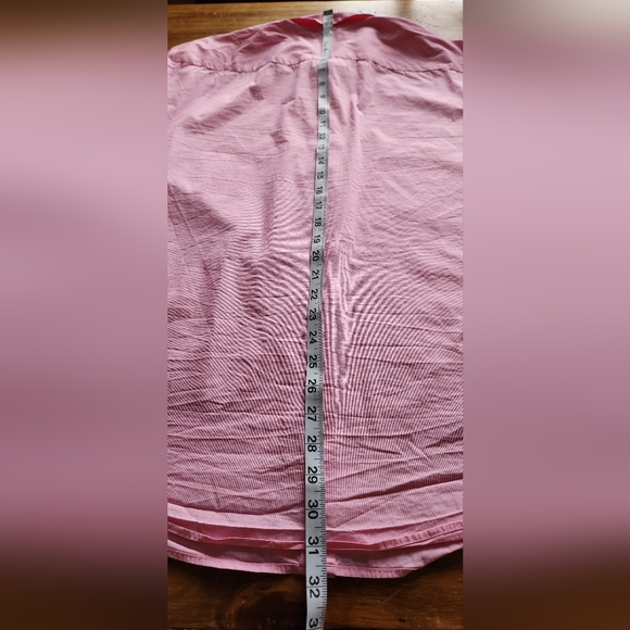 Calvin Klein Pink Stripe Button Stretch Cotton Shirt Slim Fit XL Long Sleeve - Picture 11 of 12